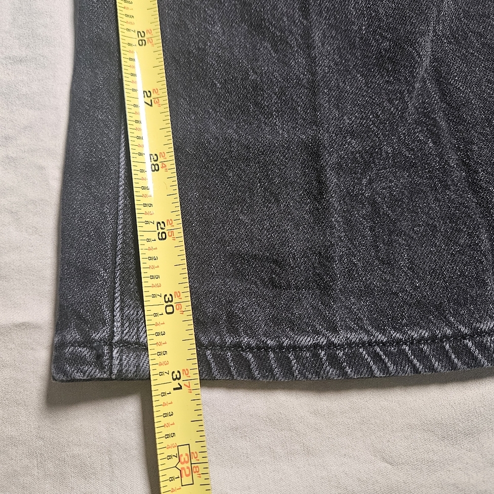 American Eagle Baggy Cargo Wide Leg Jeans Women's Size 6 Super‎ High Rise Black - Picture 3 of 13